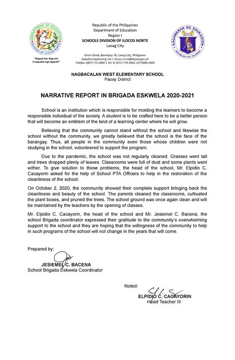 Accomplishment Report In Brigada Pagbasa 2022 Brigadapagbasa Vrogue