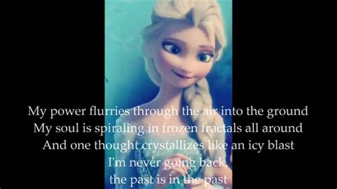 Frozen Let It Go Lyrics By Idina Menzel Youtube