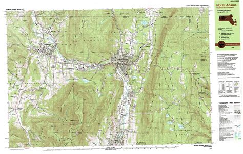 North Adams Topographic Map 125000 Scale Massachusetts
