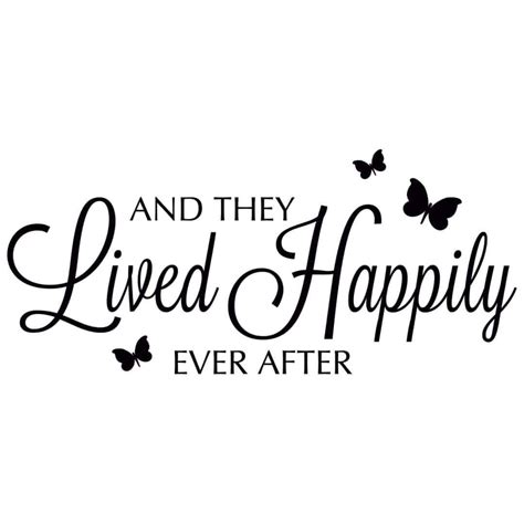 Adesivo Murale And They Lived Happily Ever After Wall Artit