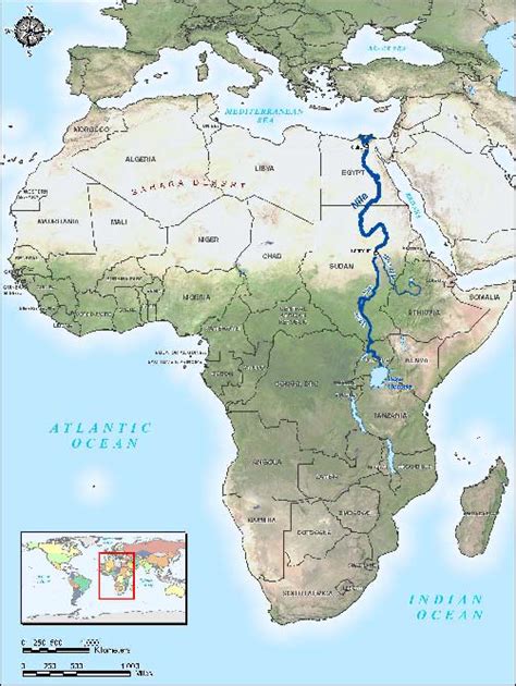 Africa Map Nile River Metro Map