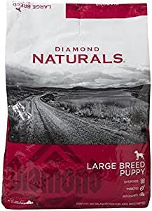 Chicken, chicken meal, ground rice, chicken fat (preserved with mixed tocopherols), pea protein, egg product, cracked pearled barley, dried beet pulp, fish meal, powdered cellulose, flaxseed, natural flavor, salmon oil (source of dha), salt. Diamond Naturals Dry Food for Puppy, Large Breed Lamb and ...