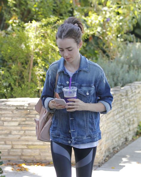 Lily Collins In Spandex After The Workout In Beverly Hills 07292017
