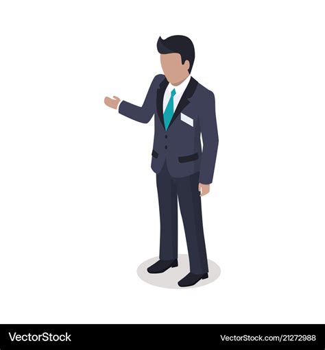 Faceless Cartoon Businessman In Suit Royalty Free Vector