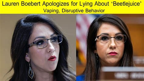 Lauren Boebert Apologizes For Lying About ‘beetlejuice Vaping
