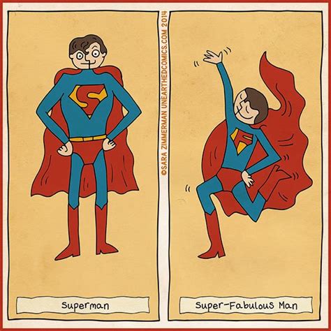 Internet Cartoon About Superman Being Fabulous By