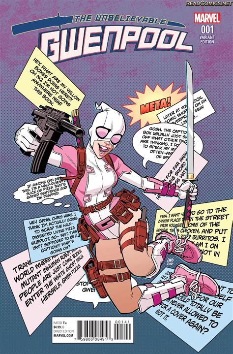 The Unbelievable Gwenpool 1 Comic Book Covers Comic Book Heroes Comic