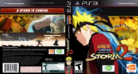 Naruto Shippuden Ultimate Ninja Storm 2 Playstation 3 Box Art Cover By