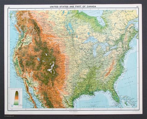 Topographic Map Of United States Map