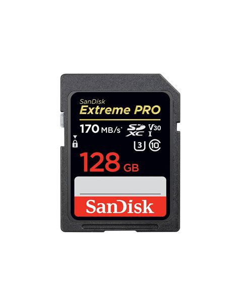 Sandisk Extreme Pro 128gb 170mbs Sdhcsdxc Uhs 1 V30 U3