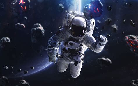 Space Astronaut Digital Art Space Art Vadim Sadovski Hd Wallpaper