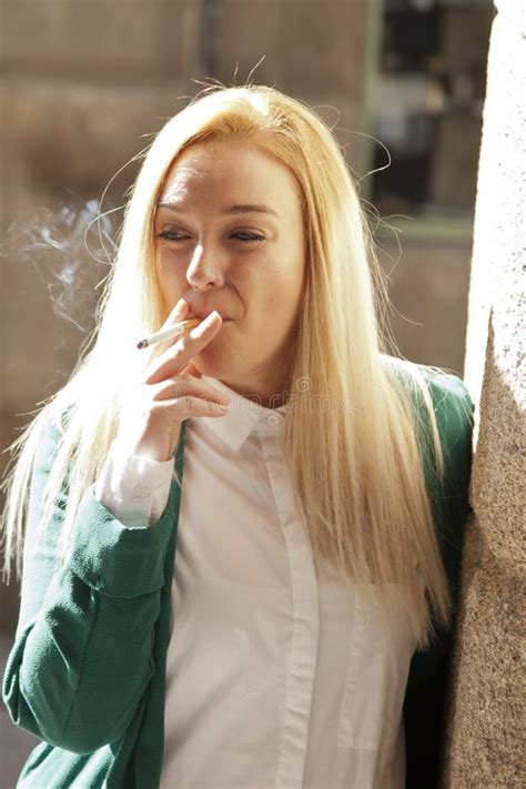 Woman Smoking Stock Photo Image Of Smoking Cancer Portrait 67864648