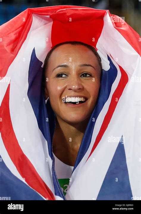 rio de janeiro brazil 13th aug 2016 jessica ennis of great britain celebrates after women s