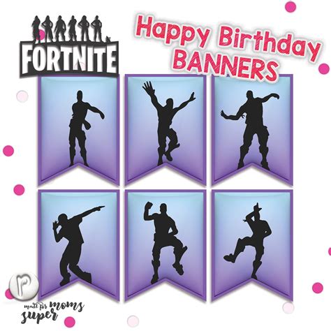 Fortnite Happy Birthday Banners Happy Birthday Cards Printable Happy