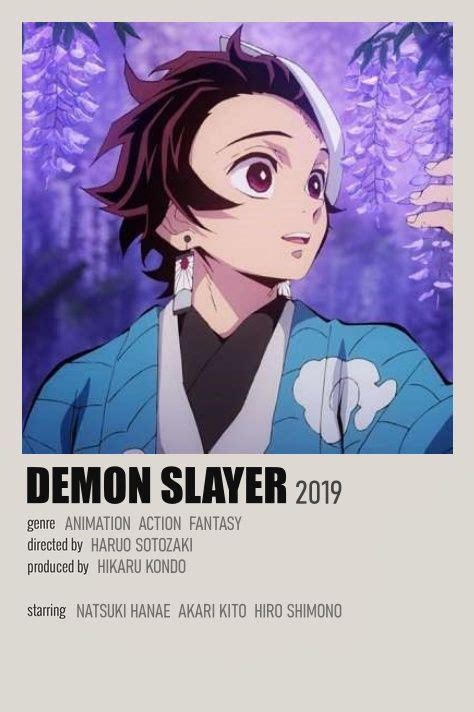 Demon Slayer By Yasemin Bali Movie Posters Minimalist Anime