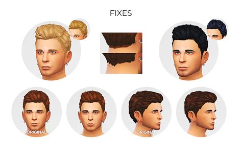 My Sims 4 Blog Lumialover Sims Sweet Hair Bruh Edit For Males
