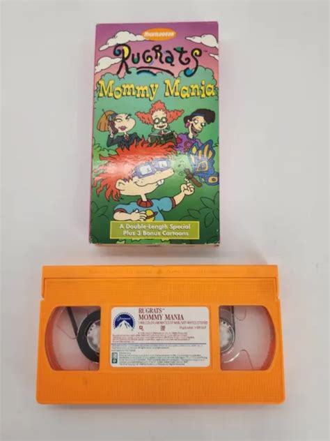 Rugrats Mommy Mania Nickelodeon Orange Vhs Original Picclick 2700 The