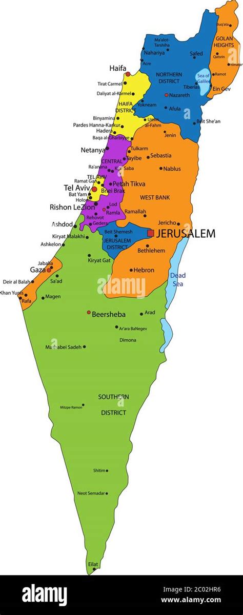 código postal Reina hombro mapa politico de israel oriental blanco