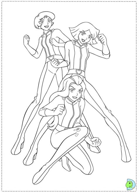 Totally Spies Coloring Page