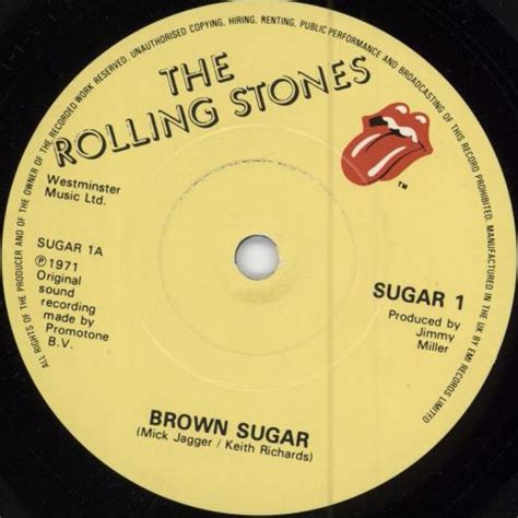 The Rolling Stones Brown Sugar Uk 7 Vinyl Single 7 Inch Record 45