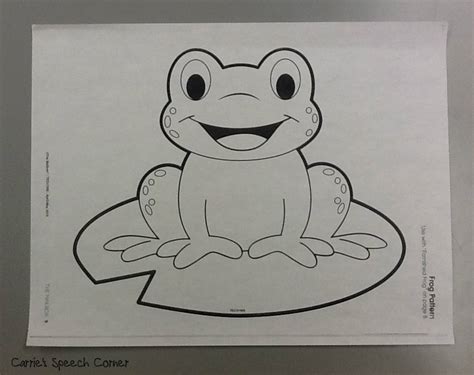 Carries Speech Corner Articulation Frogs ~ A Craftivity