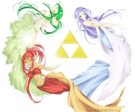 Anime Din Nayru And Farore The Legend Of Zelda Legend Of Zelda Breath