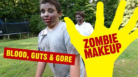 Blood Guts And Gore Zombie Makeup Youtube