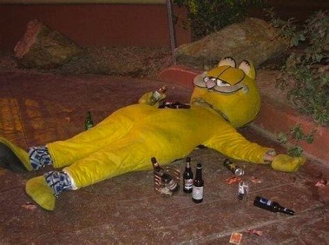 A Bunch Of Drunk People Passed Out On Halloween Beer