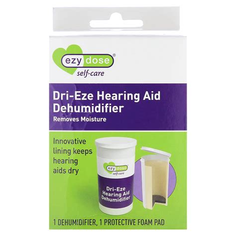 ezy dose self care dri eze hearing aid dehumidifier kit 2 piece kit