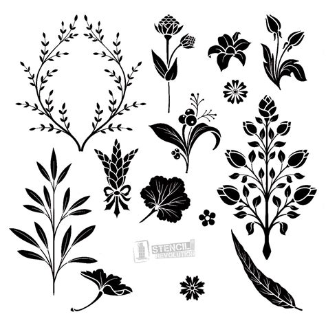 Download Your Free Botanical Stencil Here Save Time And Start Your