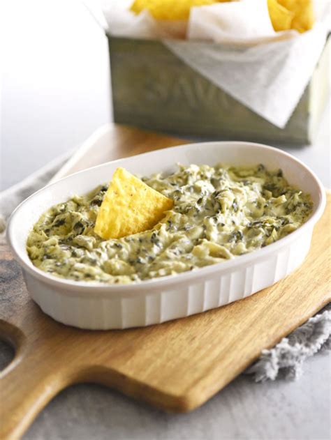 Easy Creamy Spinach Artichoke Dip Story Mighty Mrs Super Easy Recipes