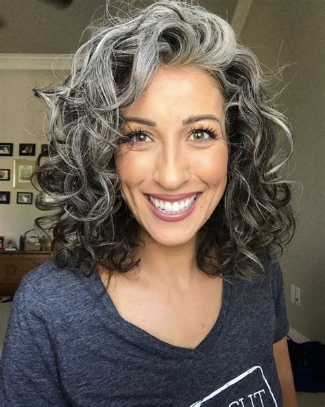 Grey Curly Hair Natural Gray Hair Long Gray Hair Curly Hair Cuts