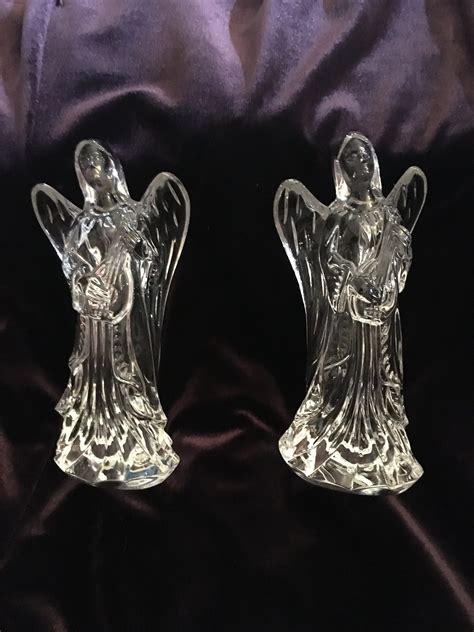 Crystal Waterford Angel Figurines Etsy
