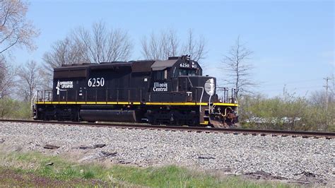 Illinois Central Emd Sd40 2 6250 Rail Car Caboose Train