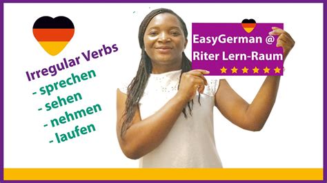 Die Konjugation Von Unregelmäßige Verben The Conjugation Of German