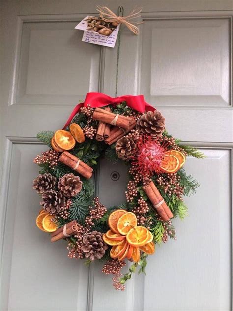 You can also add them to potpourri and combine with cinnamon sticks, star anise, and maybe scented with some cinnamon essential oil. Traditional Christmas Wreath Dried orange slices, cinnamon ...