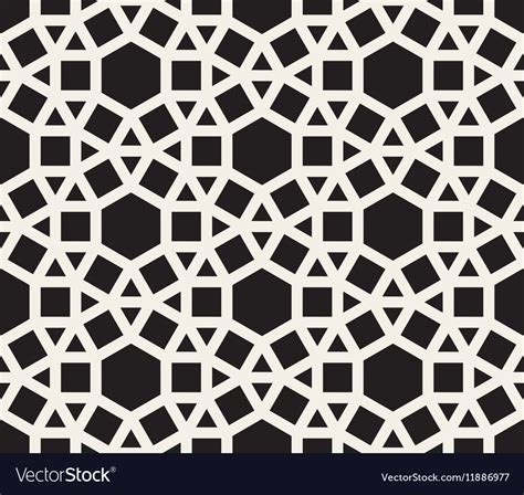Seamless Black And White Tessellation Royalty Free Vector