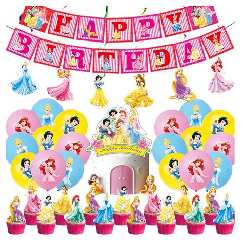Buy Princess Birthday Decorations Princess Party Supplies Includes