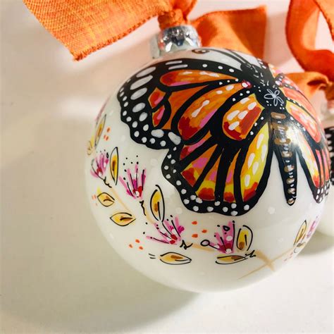 Monarch Butterfly Ornament Custom Monarch Butterfly Ornament Etsy