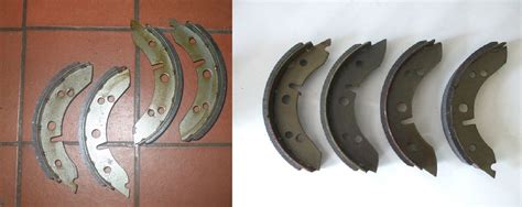 Front And Rear Brake Shoes Set Austin Healey Frogeye Sprite Parts 1958