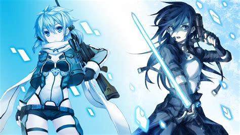 Wallpaper Illustration Anime Girls Sword Art Online Kirigaya