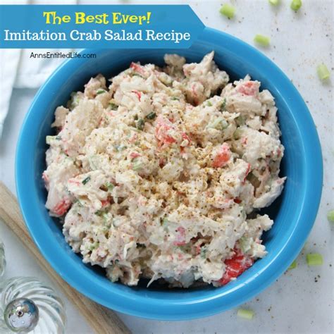 Easy crab salad recipe comes together really quickly with the imitation crab and can be prepared in advance to take for lunch to work or school. Imitation Crab Salad Recipe