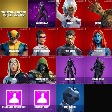 All Fortnite Chapter 2 Season 4 Leaked Skins And Cosmetics Found In V14