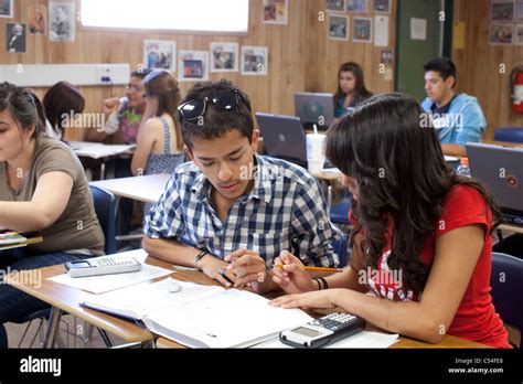 High School Students Group Work Hi Res Stock Photography And Images Alamy