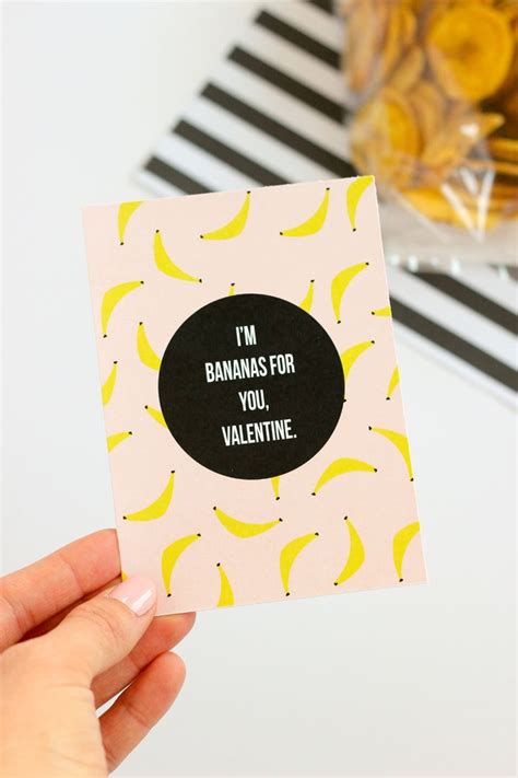 Banana Valentines Valentines Healthy Valentines Valentines Printables