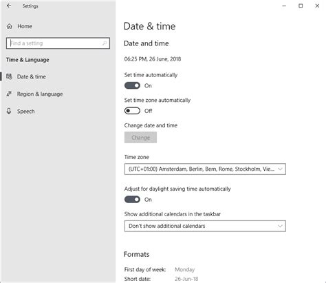 How To Change Time And Language Formats In Windows 10 Ghacks Tech News