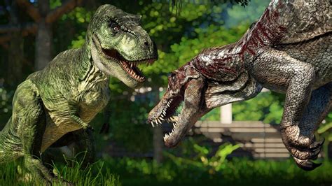 JP3 Spinosaurus Vs T Rex Rematch Jurassic Park Evolution
