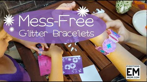Melissa And Doug Mess Free Glitter Bracelets Youtube