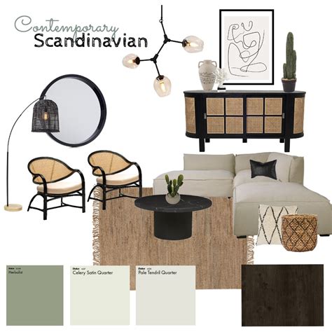 Contemporary Scandinavian Interior Design Mood Board By Alyssa Hunt