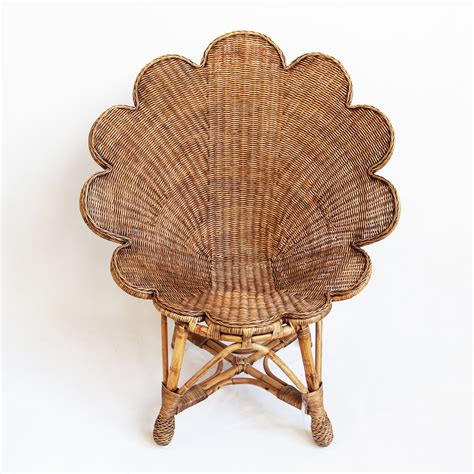 Get best price and read about company. Hand woven rattan shell shaped occasional chair with ...